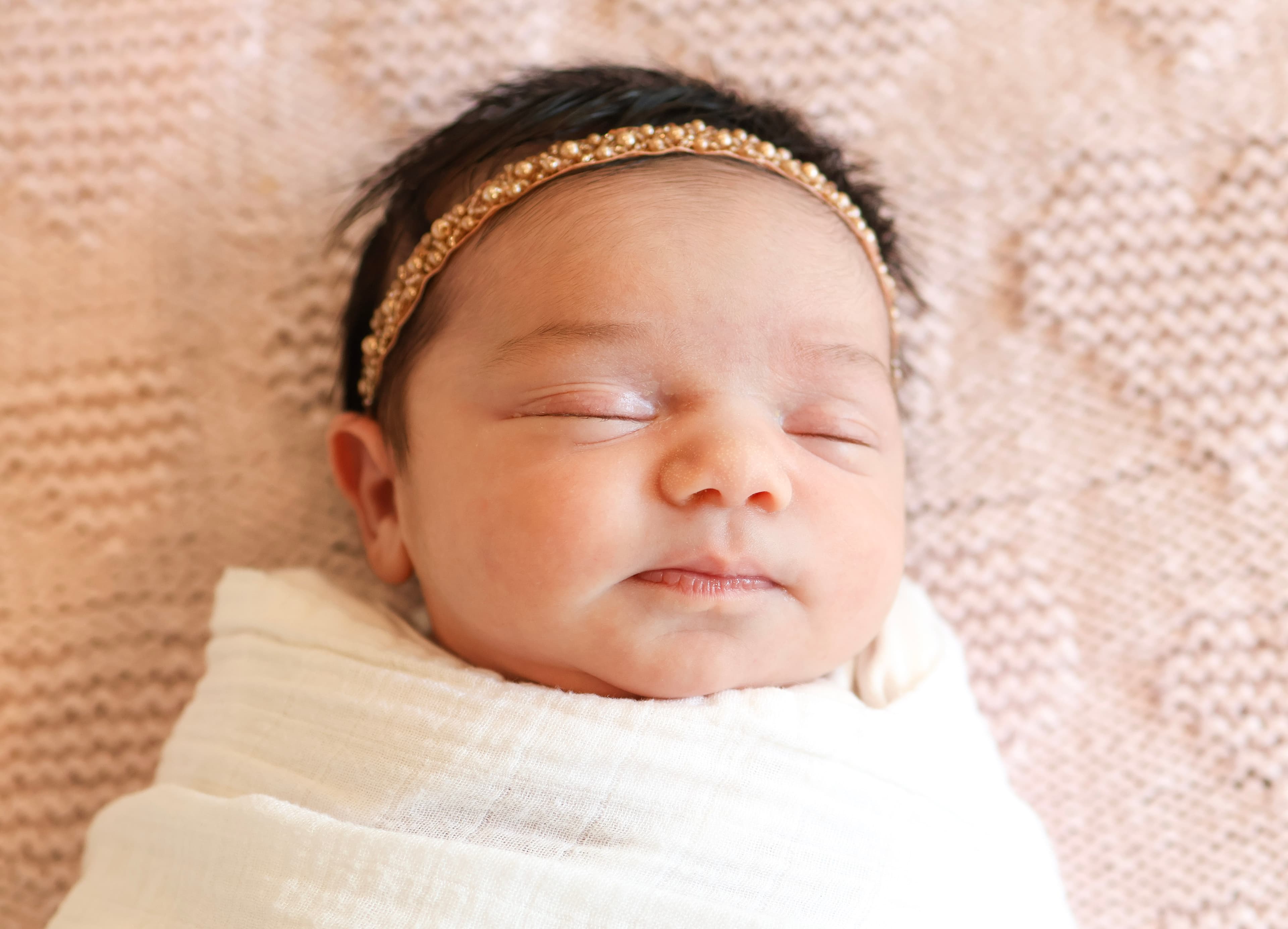 In-home newborn photographer Skokie IL — sleeping baby natural light photography